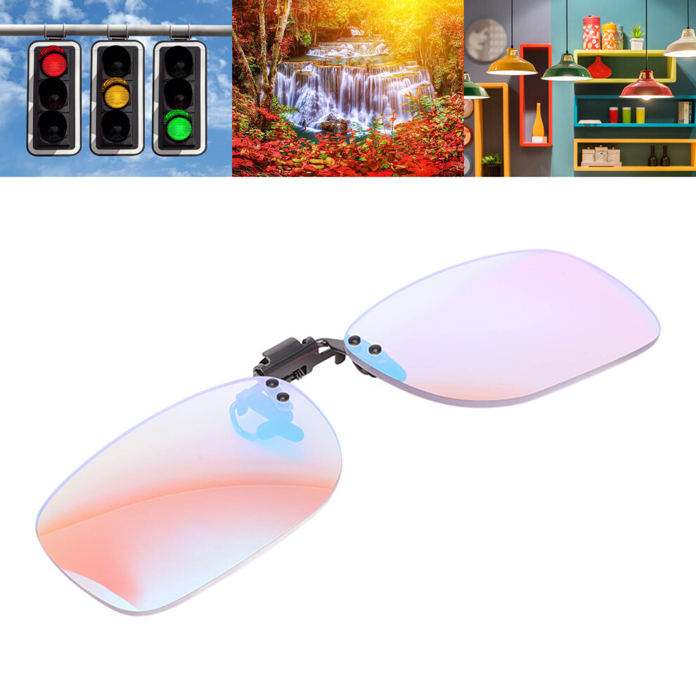 Color Blind Glasses Clip On Red Green Color Antislip Universal Corrective Eyeglasses for Art Chemical Construction