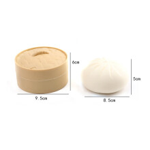 Simulation petit pain farci cuit à la vapeur 200 g 9,5  6 cm Couleur