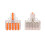 15 piezas DF-15 Conector de alambre compacto y transparente 8