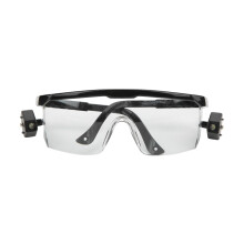 Anti-Beschlag-Sicherheitsbrille mit LED-Licht, stoßfest, Polycarbonat, Schwarz