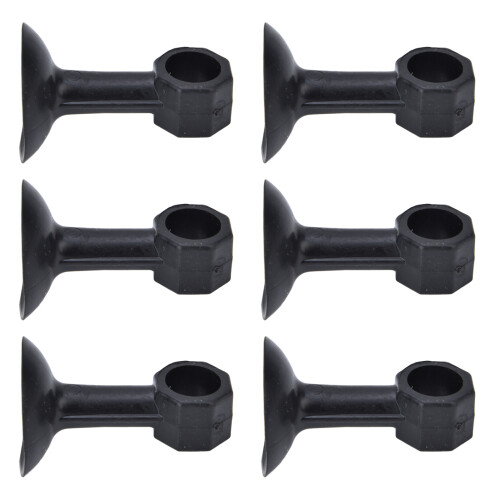 10 pezzi fermaporta per lavatrice, gomma nera 6x4 cm