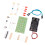 Kit de compuerta de componentes discretos ABS 75x35x1.6mm DIY 4