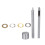 Kit d'œillets cuivre 4,5 mm – 120 œillets, doré 12