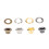 Kit d'œillets cuivre 4,5 mm – 120 œillets, doré 7