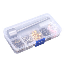 Kit de ojales de cobre chapado de 4.5 mm - 120 ojales dorados