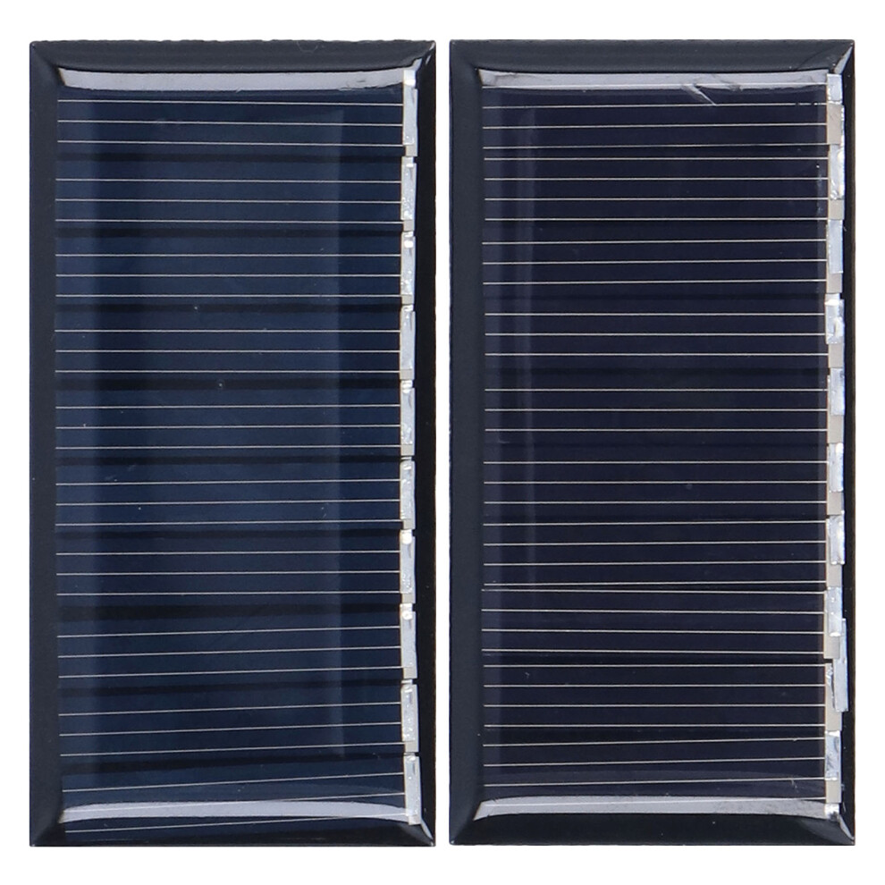 2Pcs Mini Solar Panels 0.25W 5V Portable Mini Polycrystalline Silicon Weatherproof Durable Widely Used Mini Solar Cell 9321321671016