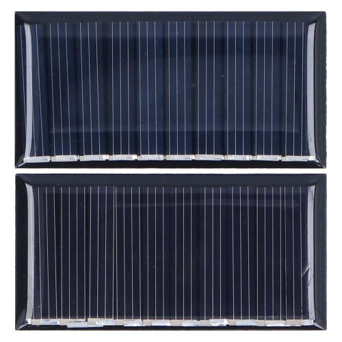 2 pezzi di mini pannelli solari da 0,25 W, 60x30 mm, 5 V, argento 1