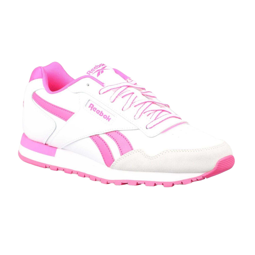 (3.5 UK, White/Pink) Reebok Childrens/Kids Royal Glide Trainers