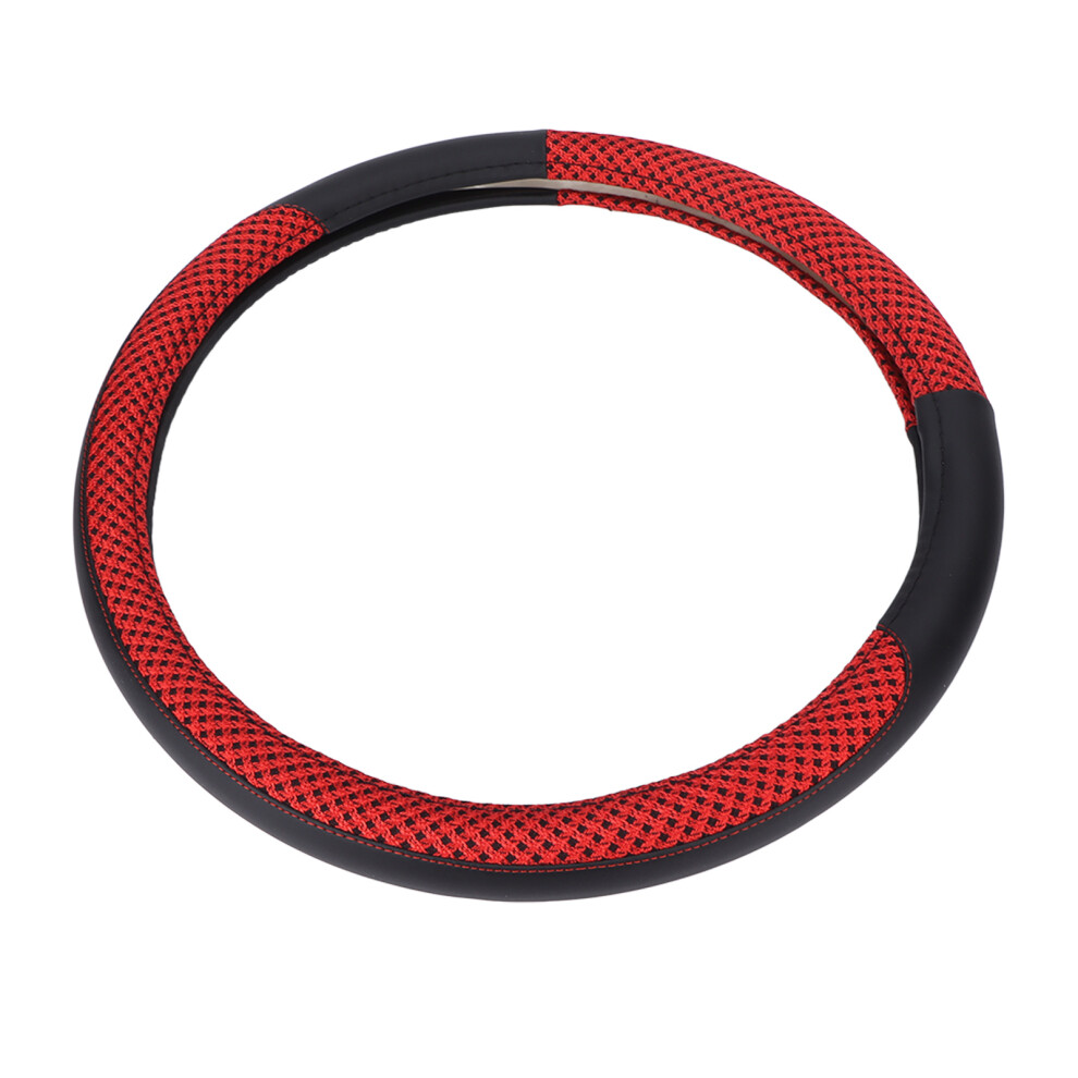 15In Car Steering Wheel Cover Protector Artificial Leather Universal For Diameter 14.5Â15In Modificationred 5011321670600