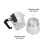 Cafetera moka octogonal de 6 tazas, plateada, 300 ml 5