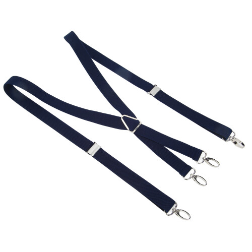 Bretelle da uomo 2.5x110cm/1.0x43.3in blu navy 2