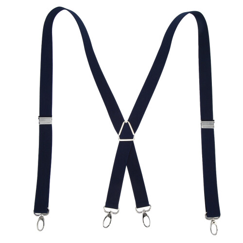 Bretelle da uomo 2.5x110cm/1.0x43.3in blu navy 1