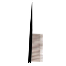 Pet Comb Ergonomic Dog Grooming Comb Removes Tangles and Knots with 2 Different DensitiesBlack
