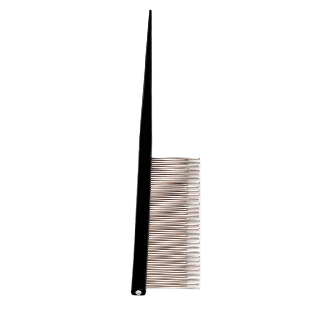 Pet Comb Ergonomic Dog Grooming Comb Removes Tangles and Knots with 2 Different DensitiesBlack