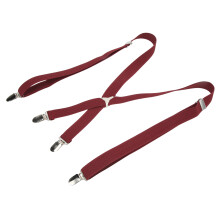 Rosso vino 1 pezzo 1x41.3in Bretelle elastiche da uomo