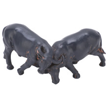 Estatua de toro de resina, 5,5 x 8 x 13,5 cm decoración para escritorio