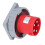 Conector impermeable de 5 pines, 3P+N+E, de nylon+latón, 63 A 6