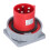 Conector impermeable de 5 pines, 3P+N+E, de nylon+latón, 63 A 12