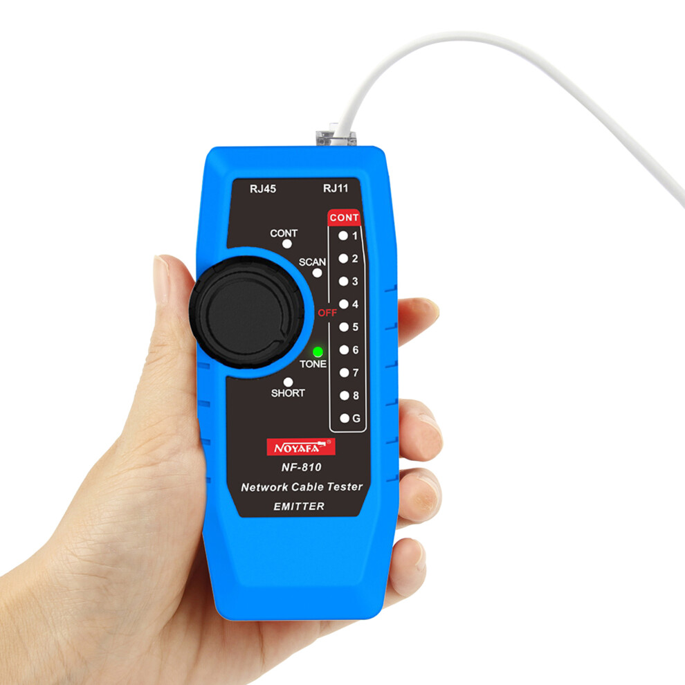 Noyafa Nf-810 Network Cable Tester Kit For Rj11 Rj45 Cat5 Cat6 Lan Cable Multi Function Wire Tracker Wiremap Poe Tel Testing Line Finder Wi 4091321675608