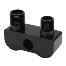 Kit di adattatori in lega nera per il raccordo del compressore dell'aria condizionata, a 90, per modelli Ford LSX LS1