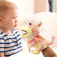Pupazzo da mano dinosauro, peluche Tyrannosaurus da 11,8 pollici