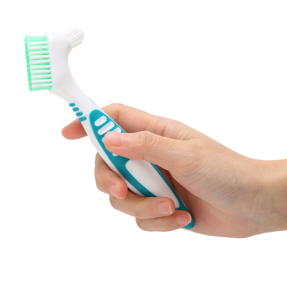 Denture Brush Plaque Bacteria Removal Effective Cleaning Prevent Dental Calculus Safe Nontoxic False Teeth Toothbrush