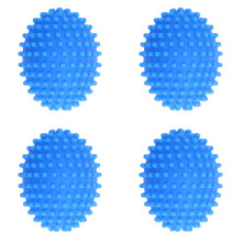 4 pièces boules de lavage ovales en PVC, réutilisables 151 g