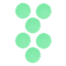 6 pezzi di palle da bucato in PVC sicure e riutilizzabili verdi 179 g