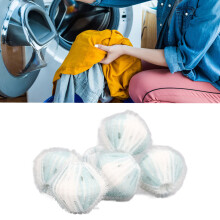 12 pièces Balle anti-poils pour animaux 80 g Bleu et blanc