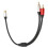 Cable divisor en Y de 1 RCA hembra a 2 RCA macho, ABS 11