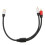Cable divisor en Y de 1 RCA hembra a 2 RCA macho, ABS 15