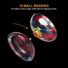Professionelle Aluminium-Yo-Yo-Ball für Anfänger & Fortgeschrittene, 56,8 mm, Bunte Farben