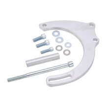 Long Water Pump Alternator Bracket Kit Passenger Side CNC Aluminum Replacement for Small Block Chevy