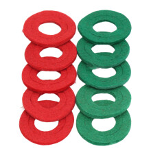 10 piezas de arandelas de fibra rojo/verde 44mm/1.7in