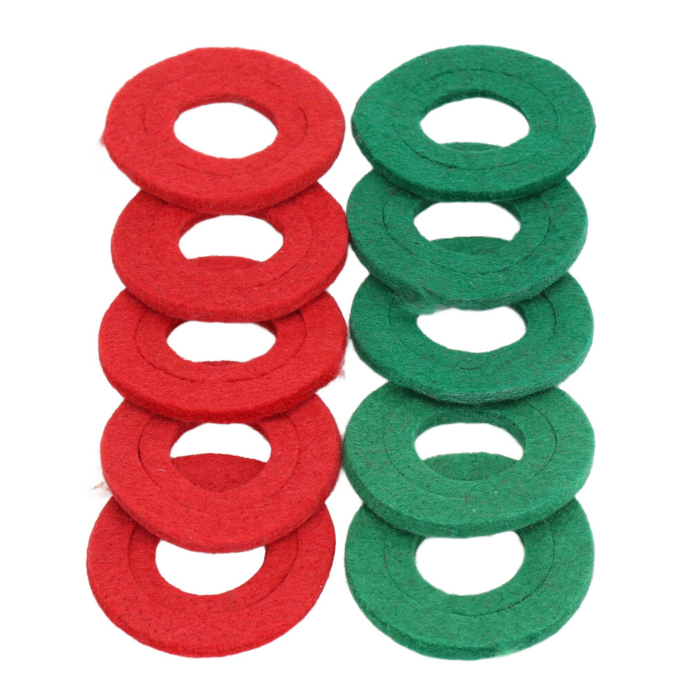 10Pcs Fiber Washers Battery Top Post Protector Terminal Leakage Protection Gasket Red And Green 4681321682203