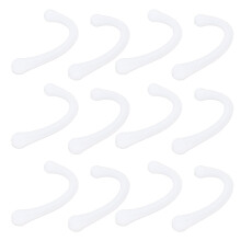 Almohadilla para correa de oreja protector de oreja de silicona 6P talla única blanco