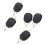 Accessori da pesca 5 pezzi clip fermaline per mulinelli baitcasting nero 16