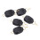 Accessori da pesca 5 pezzi clip fermaline per mulinelli baitcasting nero 11