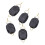 Accessori da pesca 5 pezzi clip fermaline per mulinelli baitcasting nero 3