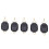 Accessori da pesca 5 pezzi clip fermaline per mulinelli baitcasting nero 2