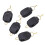 Accessori da pesca 5 pezzi clip fermaline per mulinelli baitcasting nero 13