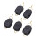 Accessori da pesca 5 pezzi clip fermaline per mulinelli baitcasting nero 4