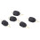 Accessori da pesca 5 pezzi clip fermaline per mulinelli baitcasting nero 15