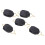 Accessori da pesca 5 pezzi clip fermaline per mulinelli baitcasting nero 12