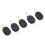 Accessori da pesca 5 pezzi clip fermaline per mulinelli baitcasting nero 14