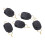 Accessori da pesca 5 pezzi clip fermaline per mulinelli baitcasting nero 7