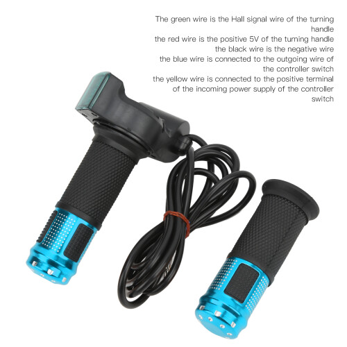 Impugnatura dell'acceleratore digitale 12V-99V blu coppia con blocco 2