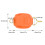 5 pezzi Stopper per lenza da baitcasting arancione 5 g 7