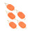 5 pezzi Stopper per lenza da baitcasting arancione 5 g 4