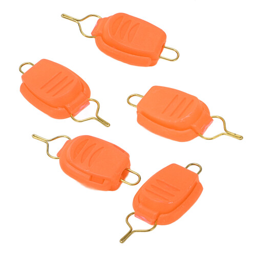 5 pezzi Stopper per lenza da baitcasting arancione 5 g 2